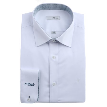 스트레치 소재의 화이트슬림핏셔츠