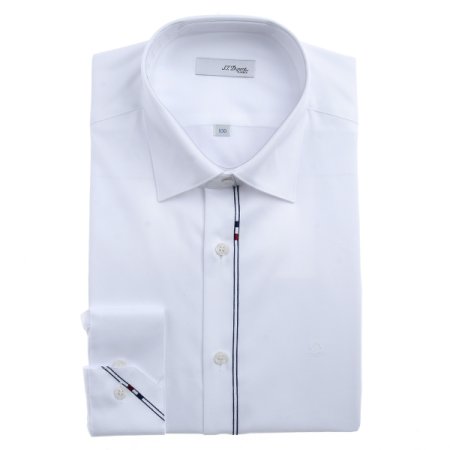 삼색 디자인 자수를수놓아은 고급셔츠