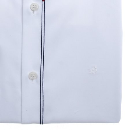 삼색 디자인 자수를수놓아은 고급셔츠