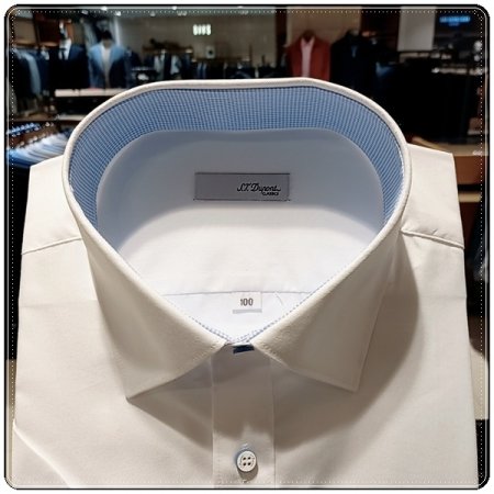 반팔 넥밴드 배색 포인트 일반핏