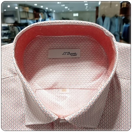 주머니없는사양과밴드안 솔리드배색셔츠