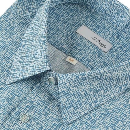 시원한 촉감의 폴리써커 체크프린트셔츠