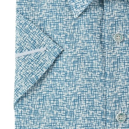 시원한 촉감의 폴리써커 체크프린트셔츠