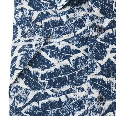 듀퐁 하와이안 프린트 패턴 일반핏셔츠