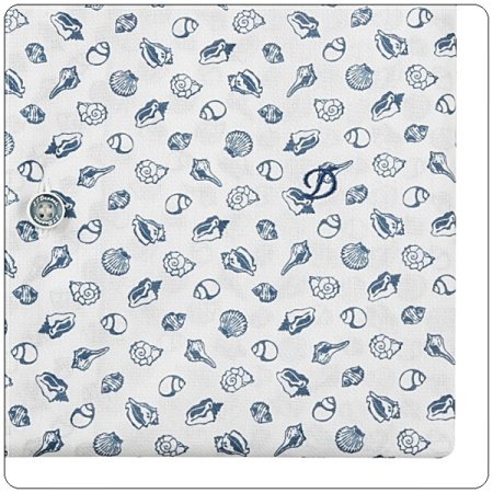 듀퐁 면소재 슬림핏캐주얼반소매셔츠