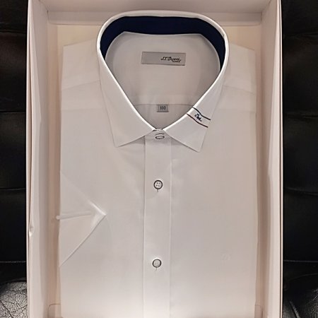 듀퐁 면혼방 트윌소재 반소매슬림핏셔츠