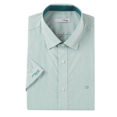 스트라이프 반소매슬림핏셔츠