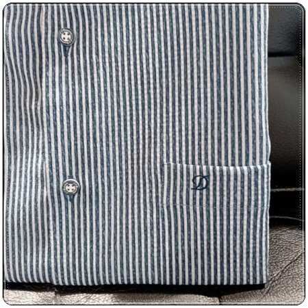 구김없는 스트라이프 반팔남방셔츠