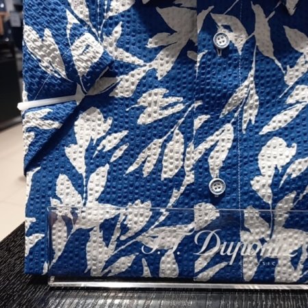 시원한 촉감의 여름용 면써커프린트셔츠