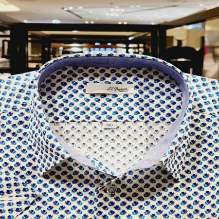 신규캐주얼 푸른 물고기를 프린팅한셔츠