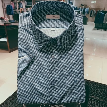 시원한 촉감의 폴리써커 프린트셔츠