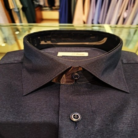 신상품 일반핏 스트래치네이비 반팔셔츠