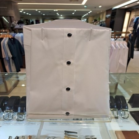 신상품 슬림핏 면혼방 화이트반팔셔츠