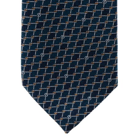 듀퐁만의 D로고 기하학 패턴타이