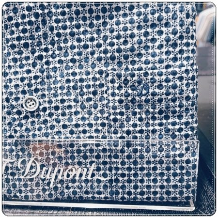 구김없는 폴리써커 프린트 일반핏셔츠