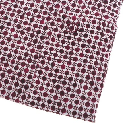 구김없는 폴리써커 프린트 일반핏셔츠