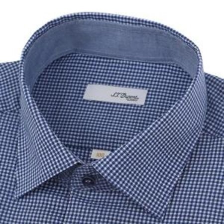 폴리 써커 체크패턴 일반핏 반소매셔츠