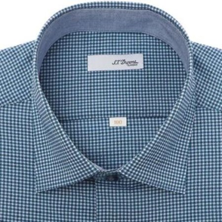 폴리 써커 체크패턴 일반핏 반소매셔츠