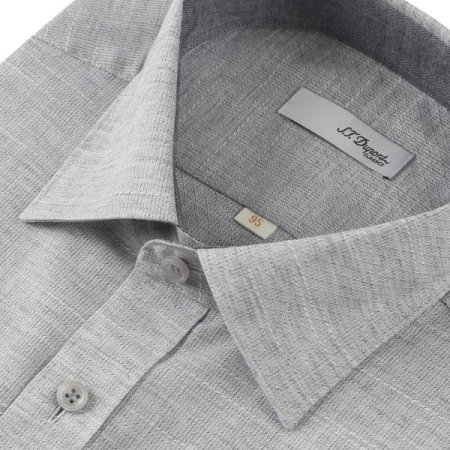 린넨믹스 도비 패턴 일반핏 반소매