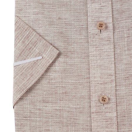 린넨믹스 도비 패턴 일반핏 반소매