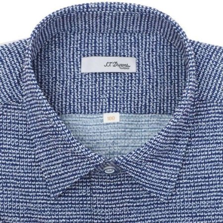 구김없는 폴리써커 프린트 일반핏셔츠