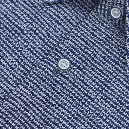 구김없는 폴리써커 프린트 일반핏셔츠