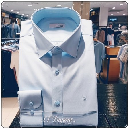 듀퐁만의 시그니처인 삼색자수셔츠