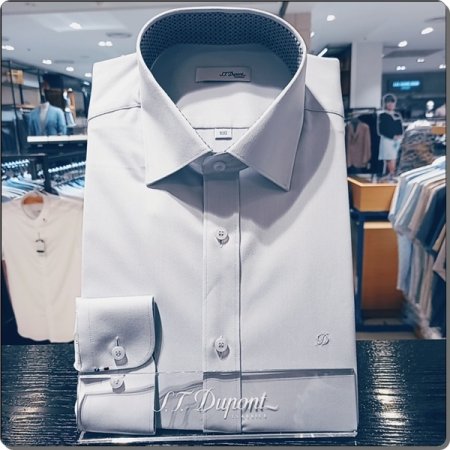 구김이 적은 마이크로 줄도비셔츠