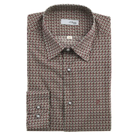 기하학적인모티브가올오버로 프린팅된셔츠