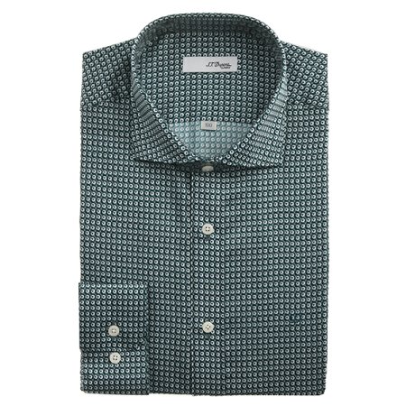 기하학모티브의 비지니스룩이 가능한셔츠