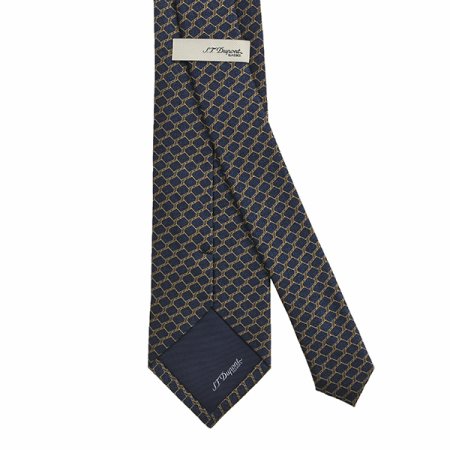 골드빛 기하학 라인 큐빅 타이