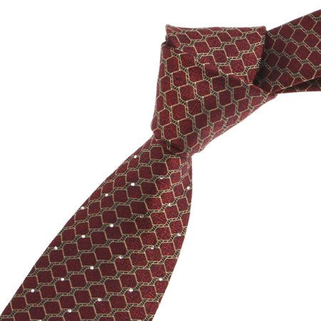 골드빛 기하학 라인 큐빅 타이