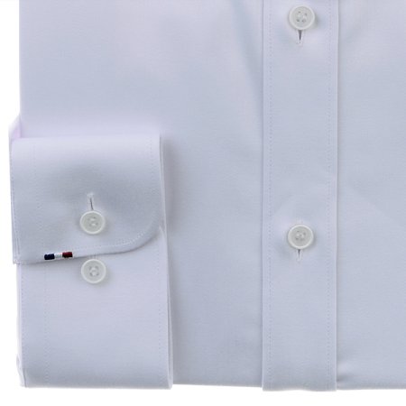 삼색자수가 포인트인 화이트셔츠