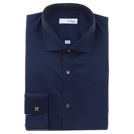 커프스의 골드엑스 버튼을 포인트셔츠