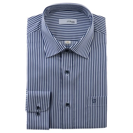 스트래치 일반핏 네이비셔츠