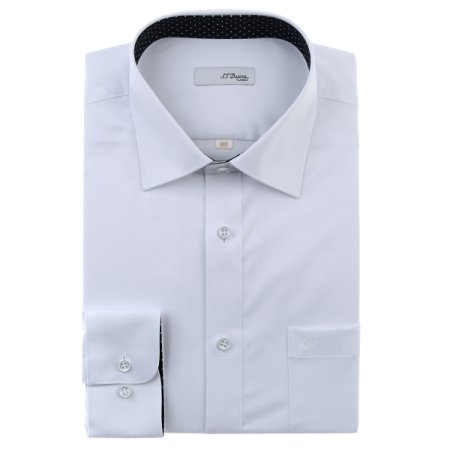 스트래치 화이트 일반핏셔츠