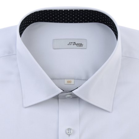 스트래치 화이트 일반핏셔츠