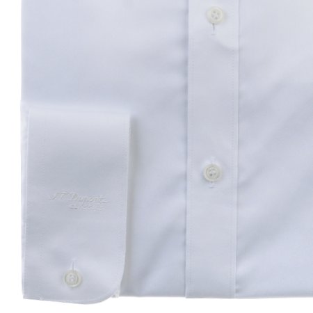 면혼방 화이트 슬림핏 셔츠