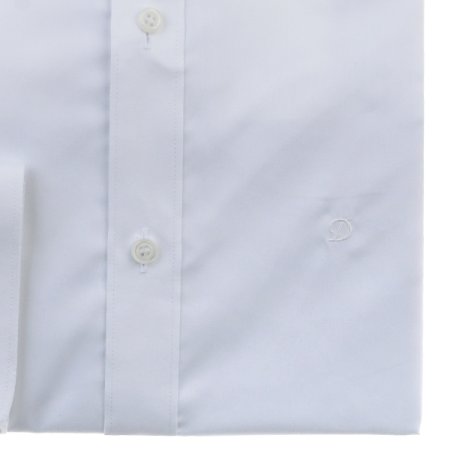 면혼방 화이트 슬림핏 셔츠