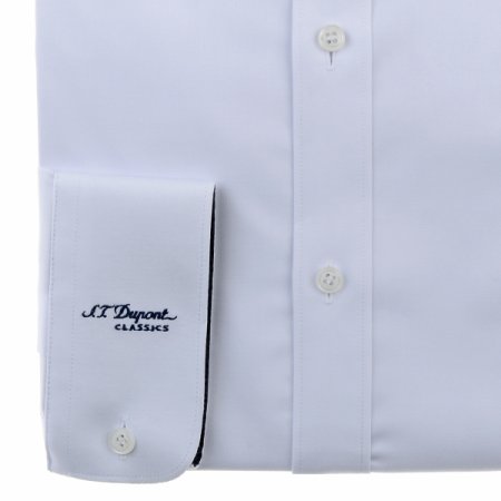 스트래치 화이트 슬림핏셔츠