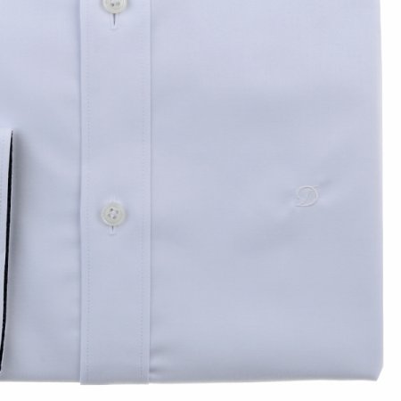 스트래치 화이트 슬림핏셔츠