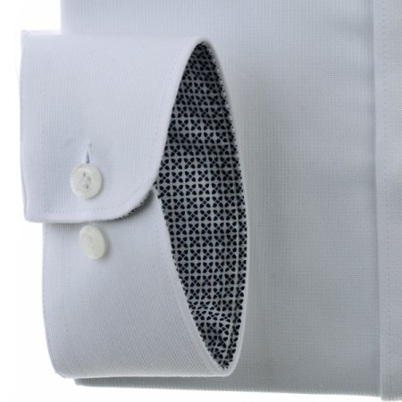 스트래치 화이트 슬림핏셔츠