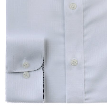 스트래치 화이트 슬림핏셔츠