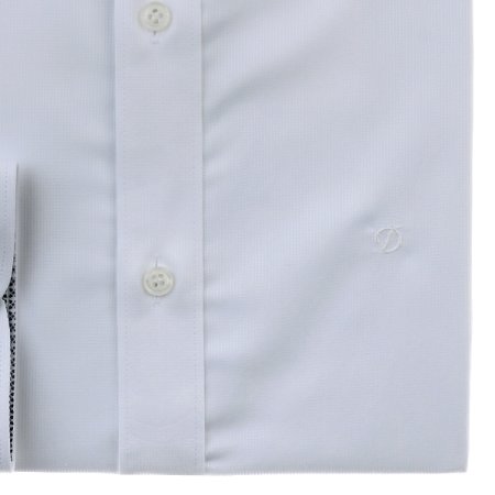 스트래치 화이트 슬림핏셔츠