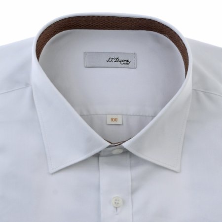 면 혼방 일반핏 화이트셔츠