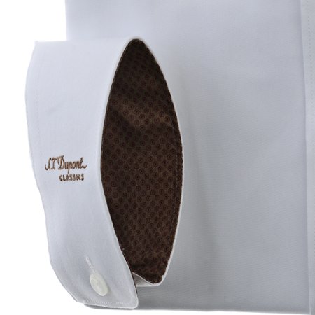 면 혼방 일반핏 화이트셔츠