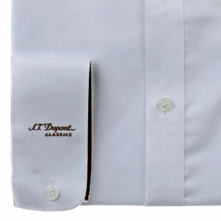 면 혼방 일반핏 화이트셔츠