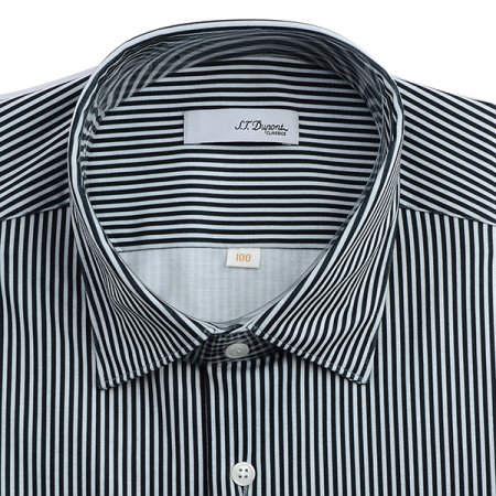 져지 소재 일반핏 스트라이프 셔츠