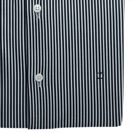 져지 소재 일반핏 스트라이프 셔츠