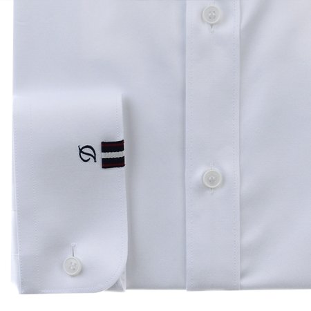 면혼방 트윌 소재의 슬림셔츠